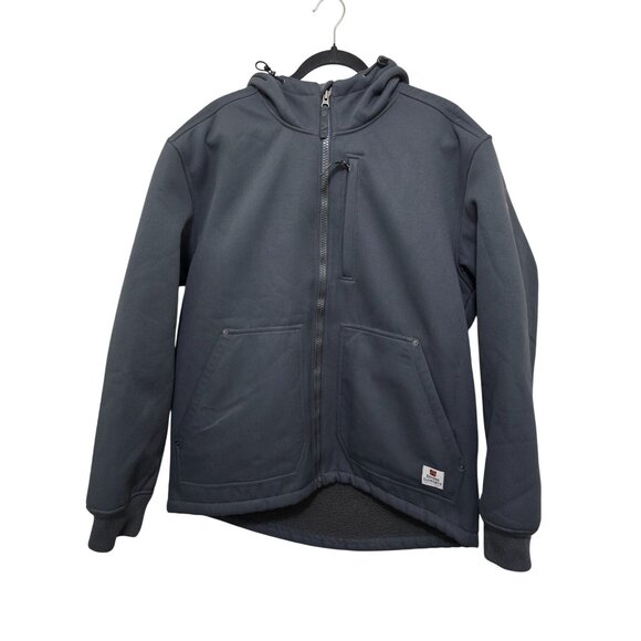 Rugged Elements Men's Canvas Full Swing Steel Jacket With Hood & Zipper Closure - Picture 1 of 10